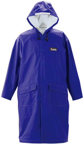 （まとめ）川西工業 防水レインパーカーロイヤルブルー フリーサイズ #3535 1着【×2セット】 青 各種作業用品 (レインウェア・衣料・不織布)｜手袋など作業用品、食品