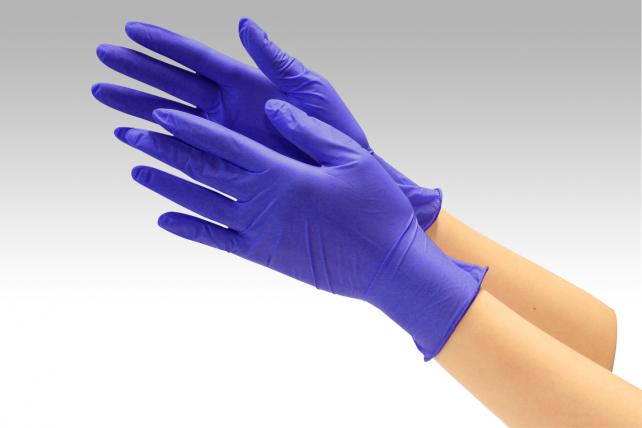 2062 ニトリル使いきり手袋 粉無 300枚入｜食品関連用品 (グローブ