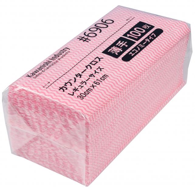 川西工業 カウンタークロスE薄手 ハーフ ホワイト 2400枚(100枚×24パック) 川西工業 カウンタークロスE薄手 ハーフ ホワイト 2400枚(100枚×24パック)