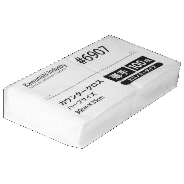 6907 カウンタークロス エコノミー 薄手 ハーフサイズ 100枚入|食品 6907 カウンタークロス エコノミー 薄手 ハーフサイズ 100枚入|食品