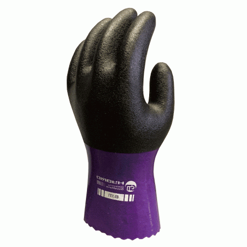 (まとめ) 川西工業 耐油アルファ ロング LL パープル #873-LL 1双 〔×20セット〕 まとめ） 川西工業耐油アルファ ロング L パープル #873-L 1双 ×5